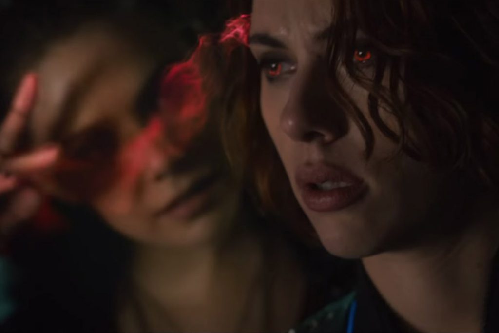 Marvel's Avengers: Age of Ultron - Trailer 3 - Scarlet Witch appears to be mind controlling the Black Widow https://www.youtube.com/watch?v=JAUoeqvedMo