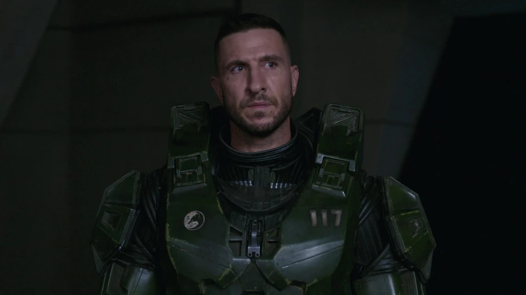 Master Chief John-117 páncél és sisak nélkül