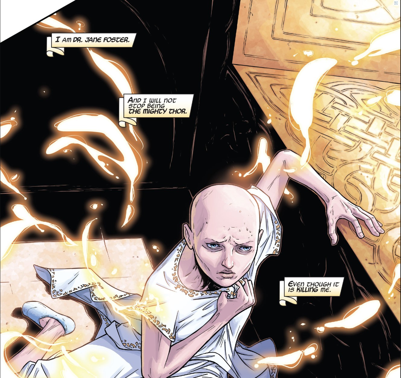 Thor visszaváltozik a beteg Jane Fosterré