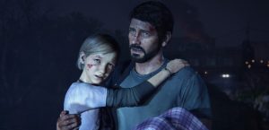 Joel menekül a lányával a Last of us elején