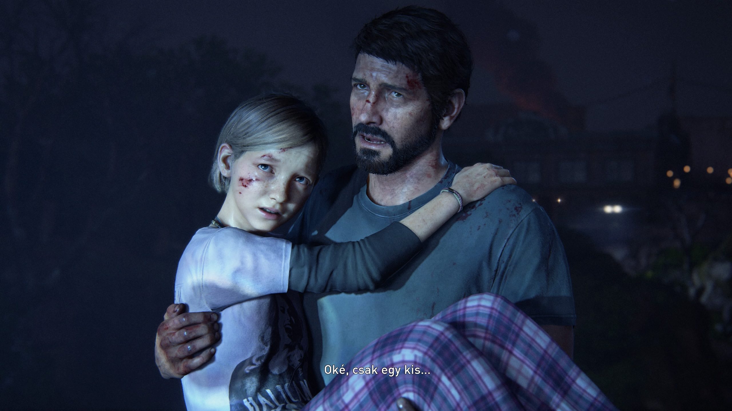 Joel menekül a lányával a Last of us elején