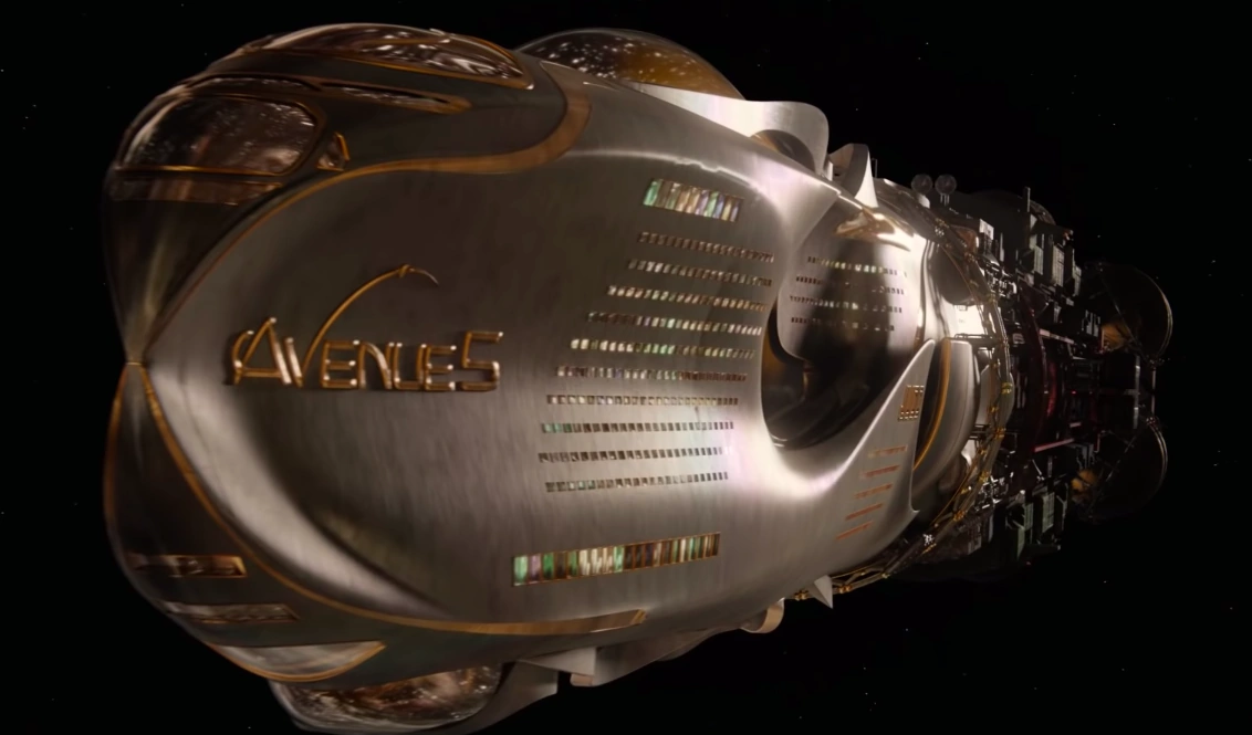 Az Avenue 5 luxusűrhajó az űrben