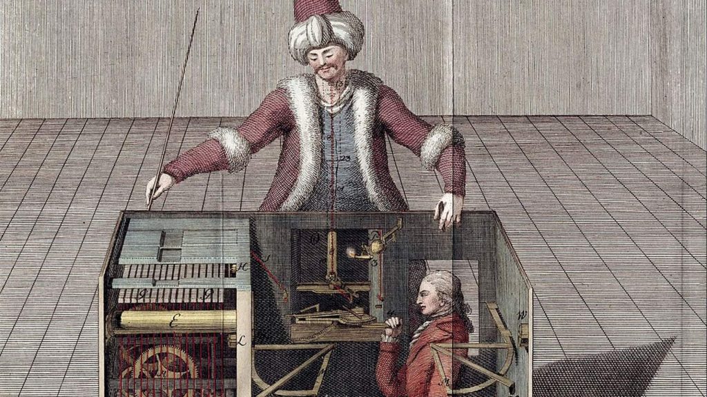 Kempelen Farkas sakkozógépe (Forrás: https://ma7.sk/hagyomany/kempelen-farkas-beszelogepe-munchenben-videoval)