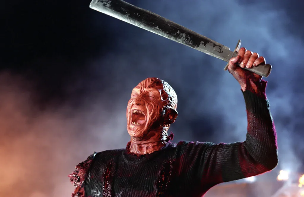 Freddy új játékának örül a Freddy vs. Jason című filmben