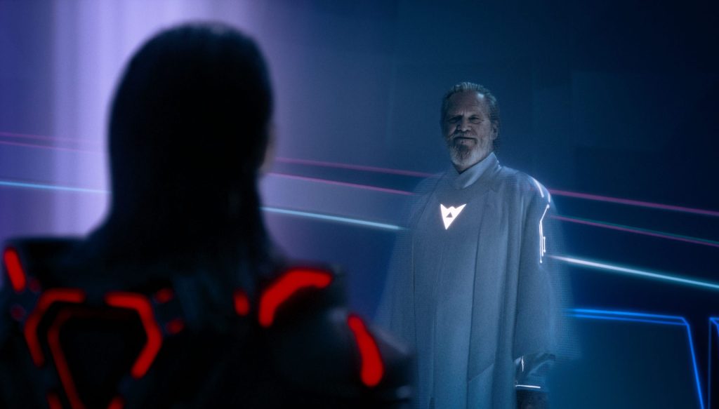 Jeff Bridges digitális Buddha a Tron: Ares című filmben