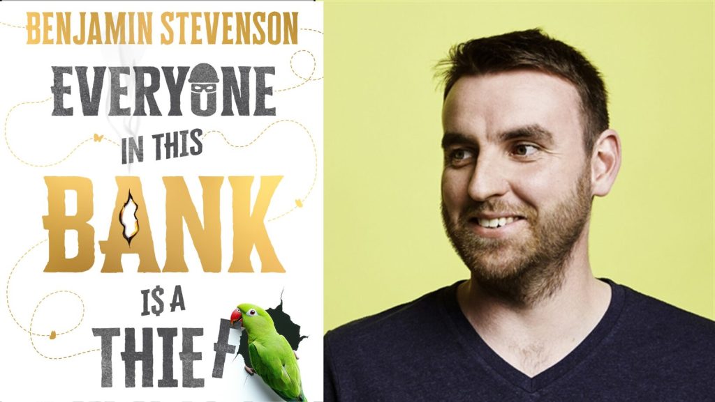 Stevenson és a regény eredeti borítója ebbe-a-bankban...-kép-2 (Forrás httpswww.penguin.com.aubookseveryone-in-this-bank-is-a-thief-9780143779971)